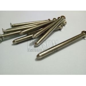 Buy cheap Countersunk phillips machine screws pointed tail special screws nickel finish 12 from wholesalers