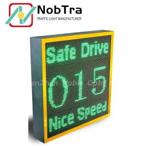 Crossroad Application Solar Speed Traffic Sign With NICE SPEED Display