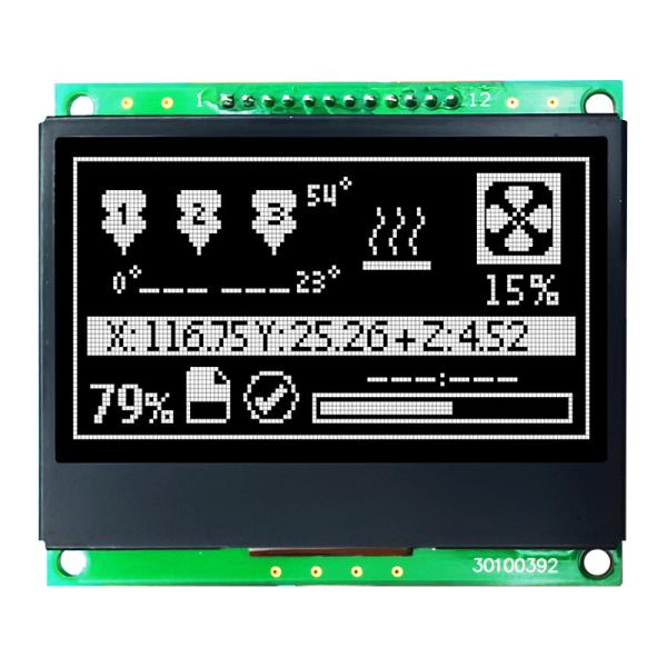 128X64 SPI FSTN Graphic LCD Display With White Side Backlight