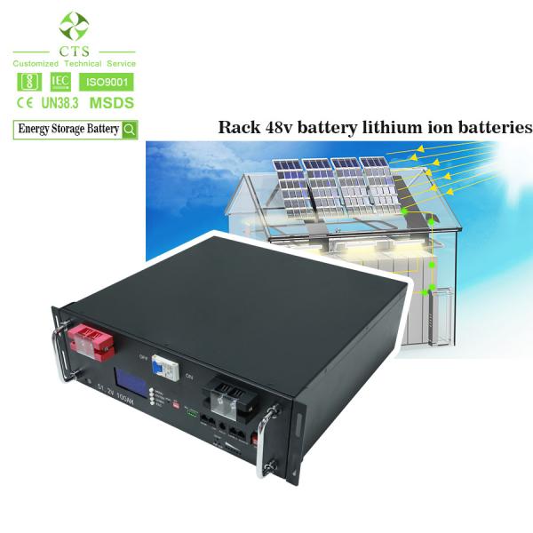 CTS High Capacity 30kWh 48V LiFePO4 Battery Cabinet For Large Solar System