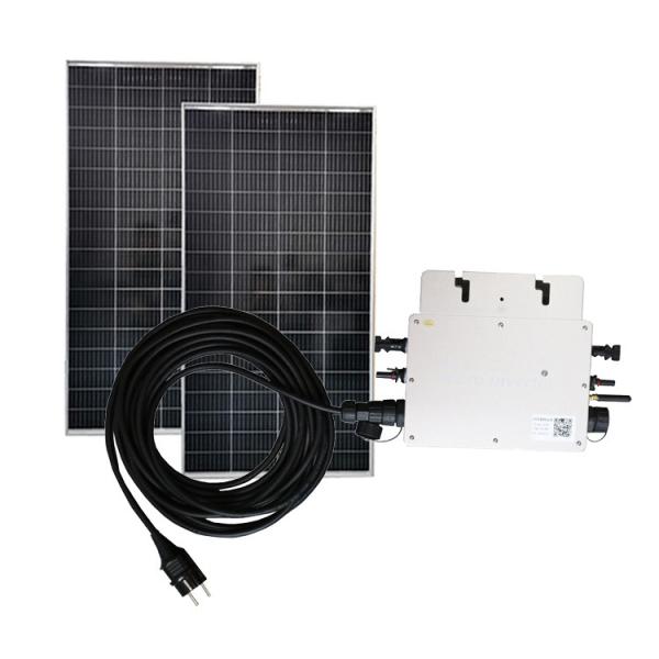 Silver Waterproof 600W Micro Inverter Solar Inverter Cable Photovoltaic Power