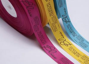 China Bulk Custom Printed Grosgrain Ribbon By The Yard Gift Pre Cut For Apparels wholesale