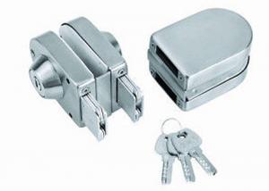 China Double Open Glass Door Lock With Keys Glass Door Fittings In Modern Style wholesale