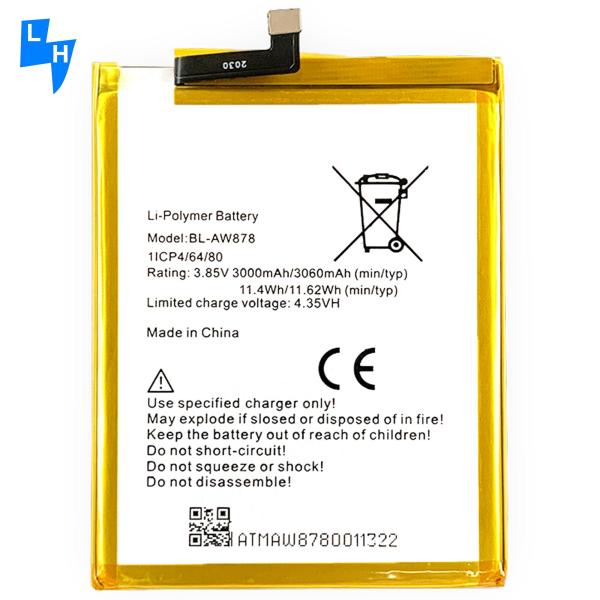 Lasting Mobile Phone Battery BL-AW878 for Infinix X5010 Coding AW878 and 3060mAh