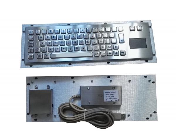 Quality Rugged slim metallic panel mount military keyboard for portable military pc outdoor for sale