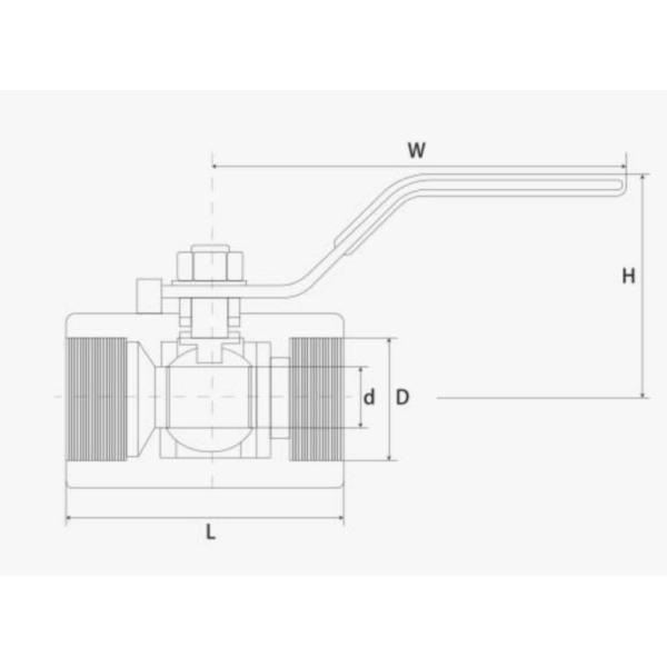 One Piece Screwed Ball Valve