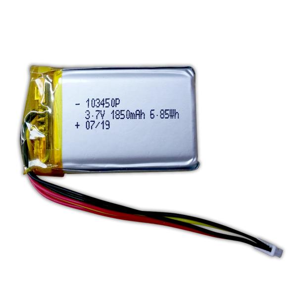 BAKTH-103450P-1S1P 3.7V 1850mAh Lithium Polymer Battery Pack for Trackers and Sensors