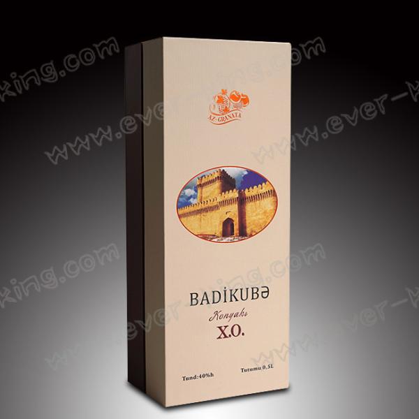 OEM 750ML Crystal White Flint Cognac Glass Bottle