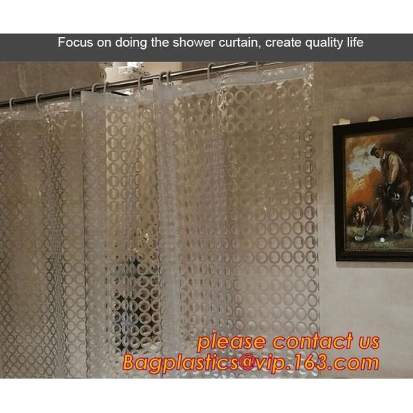 Custom Polyester Printing Shower Curtain, waterproof fireproof hook kids bathroom shower curtains, PEVA Shower curtain f
