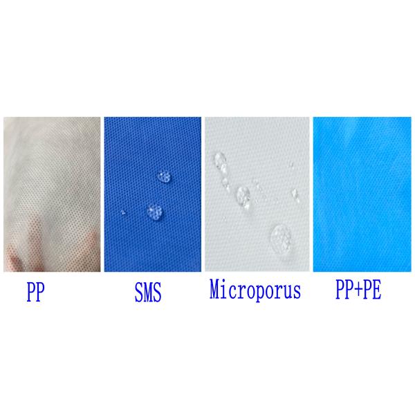 EN14126 PP PE Medical Isolation Gowns Personal Protective Hospital Isolation Gown