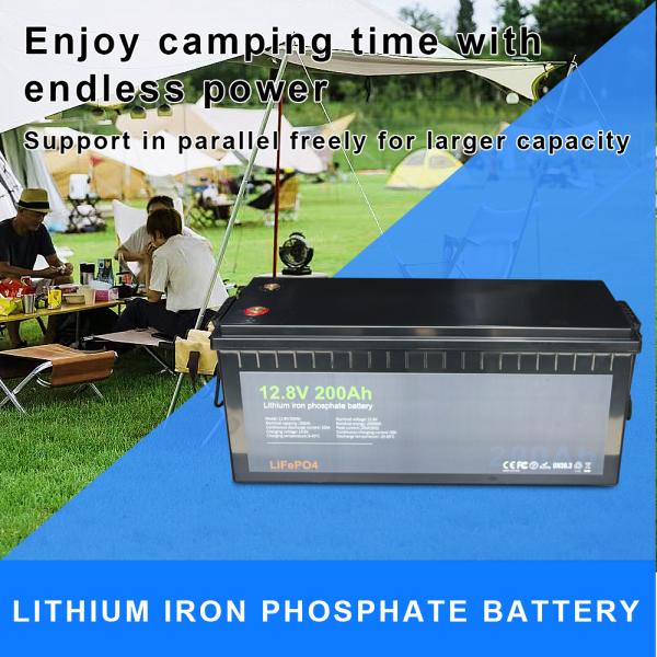 Built In BMS LiFePo4 Solar Battery 12V 200Ah Lithium Iron Phosphate Solar Battery