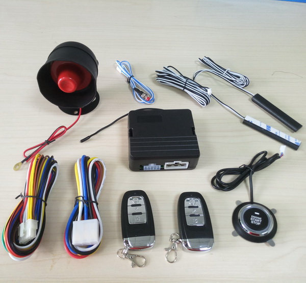 Car PKE Keyless Entry Smart button start system with anti theft alarm