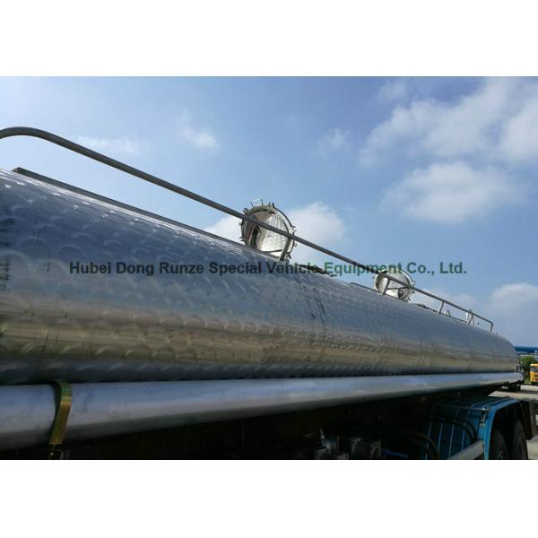 FOTON Polished Stainless Steel Tanker Trucks 18000liters for Drinking Water , Liquid Food ,oil