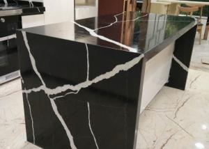 China High Hardness Artificial Polished Quartz Stone For Kitchen Countertops on sale