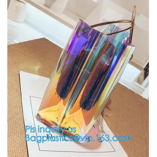 PVC Leisure bag shoulder bag, sports bag, Transparent Tote Bag Clear Shoulder Bag, Economical light-weight pvc travel la
