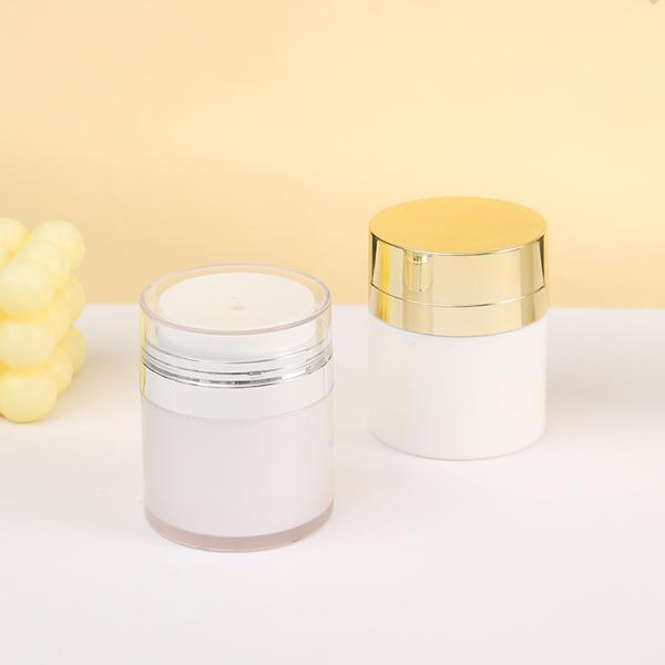 15g 30g 50g 100g Cosmetic Airless Pump Jar Luxury Personal Care Cream Airless Jar Plastic Airless Bottle Jar Refillable