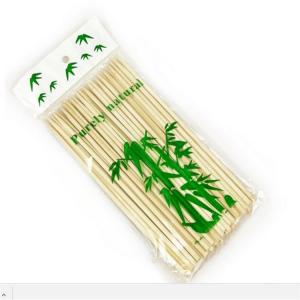 China Customized 40cm Barbecue Wooden Sticks , Marshmallow Roasting Bamboo Skewers On Grill wholesale