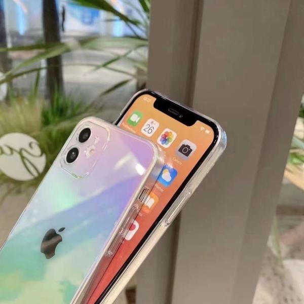 Electroplated Shockproof Phone Cases For Iphone 11 12 Pro Max Gradient Design