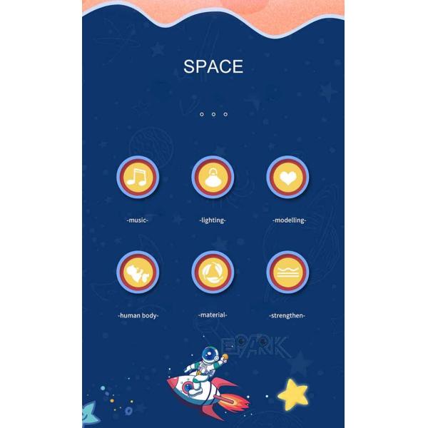 100W Kiddy Ride Machine Space Capsule Rocking Car Interactive Game Machine