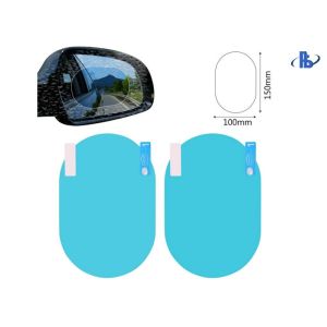 Waterproof Car Rearview Side Window Oval Anti Fog PET Film