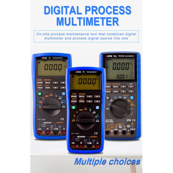 Digital Multimeter Process Calibrator Signal Source CAT IV 600V With 40MΩ Resistance RTD RSKEJTNB Cu50 Pt100