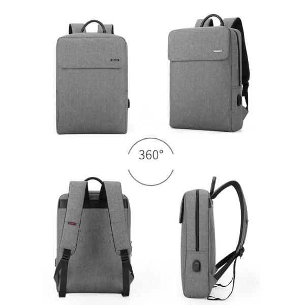 Business Large Capacity USB Laptop Backpack Bag , Anti Theft Backpack With USB Charger , Travel Backpack