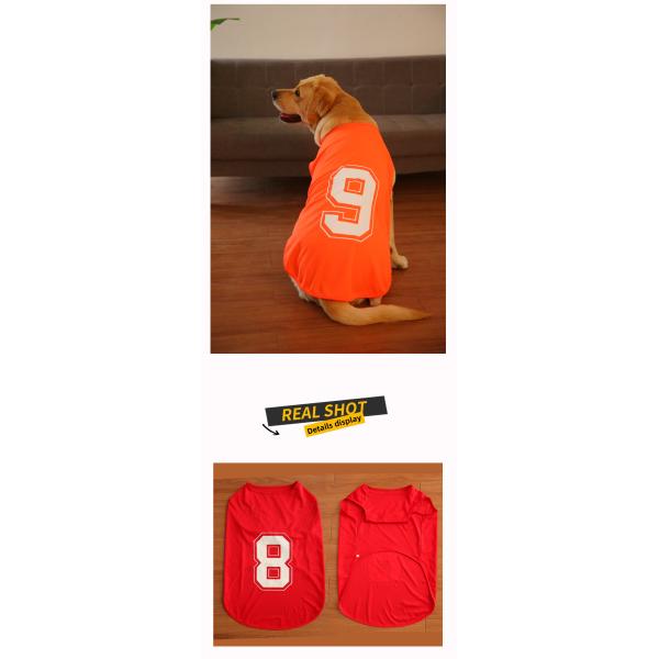 Summer Premium Large Dog Clothes Thin Vest Jersey Pet Clothes