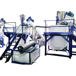 China Plastic Washing Recycling Machine Designed for PET Bottle Flakes Production with Complete Separation and Washing Systems on sale