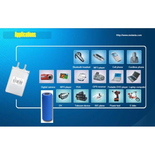 Polymer Li-ion Rechargeable Battery Pack 3.7V 800mAh