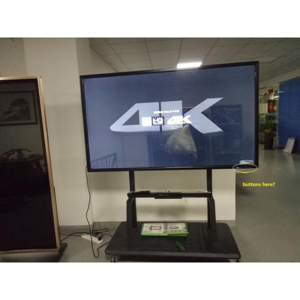 wall 65" Inch 4K UHD TFT LED LCD display ads media player for POS