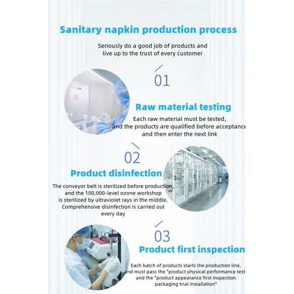 Leakproof Female Sanitary Pads Embossed Breathable Period Pads For Women