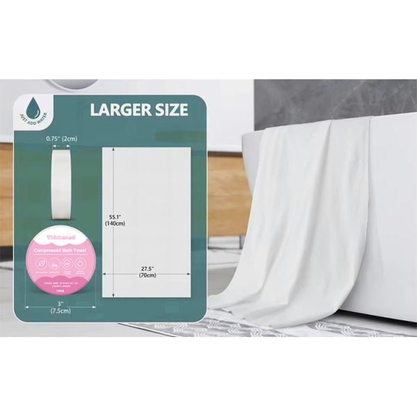 Wholesale 30x60cm Travel Portable Dual-Use Wet/Dry Compression Towel