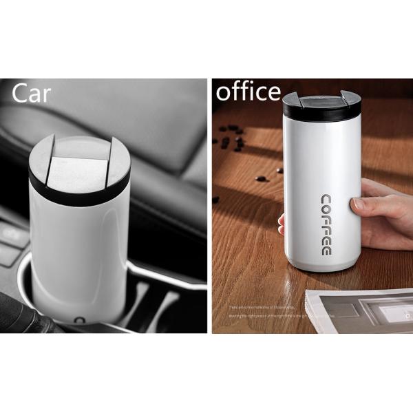Warehouse Stock 350/500ml Metal Stainless Steel Travel Straight White Sublimation Tumbler Coffee Mug With Lids