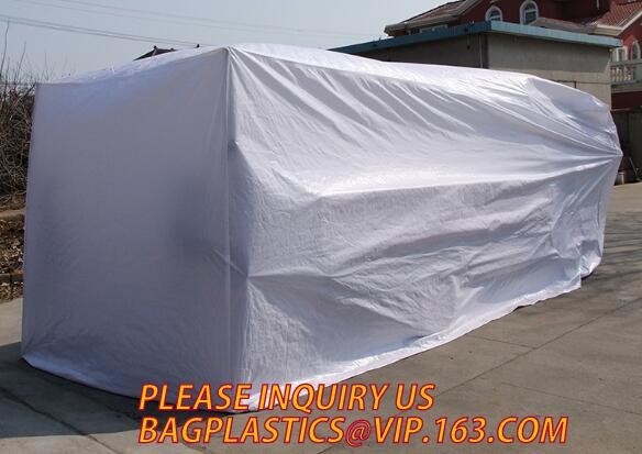 Waterproof PE Plastic Drawstring Dumpster Container Liners for waste disposal