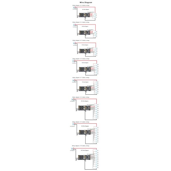Enerkey Lifepo4 BMS 4S 12V 6S 18V 8S 24V Li-ion 10S 36V 40A Peak 80A BMS for Lithium Battery Pack Protection