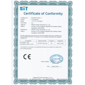 Minmax Energy Technology Co. Ltd Certifications