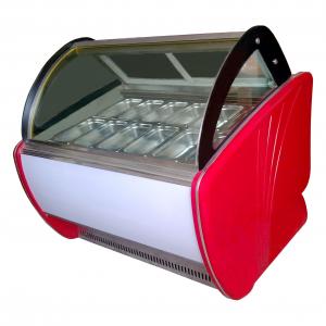 China Portable Popsicles Ice Cream Display Case With Optional Trays / Ice Cream Display Unit on sale