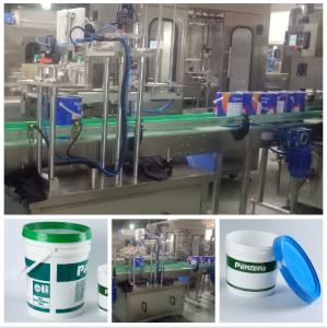 China High Accuracy Paint Bottle Filling Line / Paint Filling Equipment  Simple Operation on sale