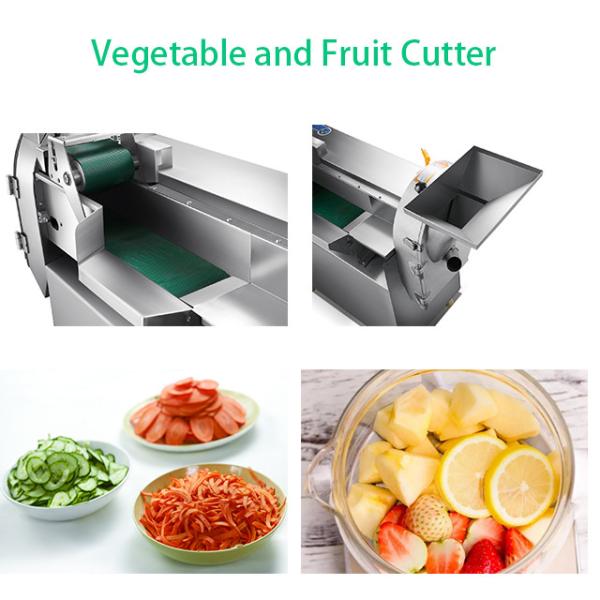 Double Head Automatic Vegetable Cutting Machine 2700W 235-686r/min 800kg/h