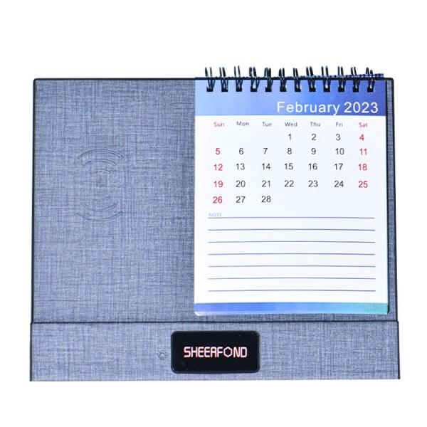 Quality 2023 Wireless Charging Calendar , Eco Friendly Desk Calendar Planner for sale