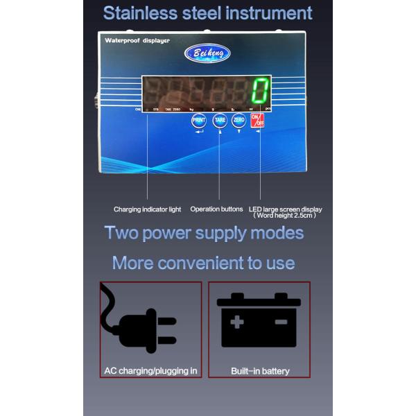 1t 2t 3t Digital Electronic Platform Weighing Floor Scale Weighbridge with Max Weight 1t/2t/3t and AC/DC Power Supply