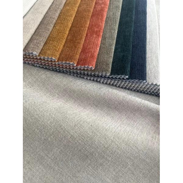 Sofa Custom Polyester Linen Fabric Linen Jacquard Fabric Double Faced