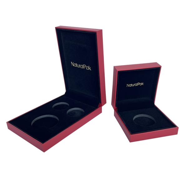 Partial Hard Multi Commemorative Coin Boxes With Logo Printing