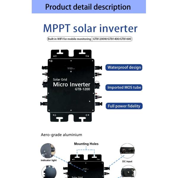 Wechselrichter Adaptive Sma Solar Micro Inverter Micro Inverter Solar Panel 1.2Kw Micro Inverter Solar Panel Soonest 800W