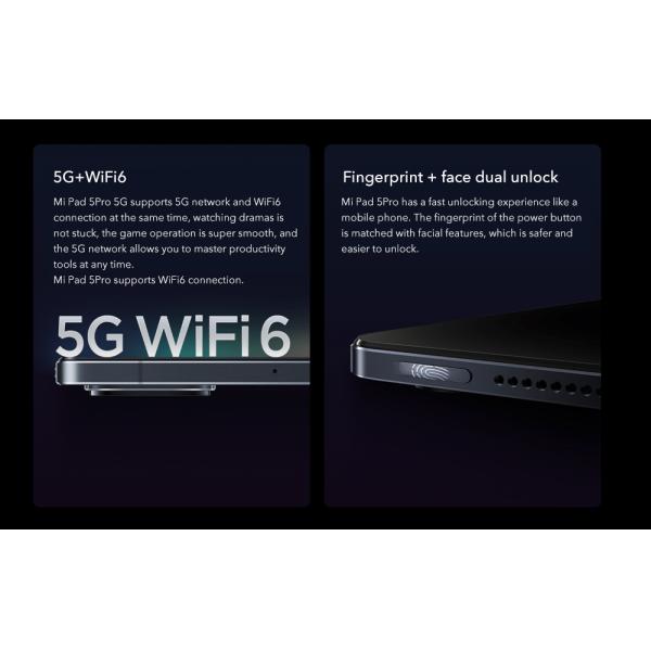Xiaomi Mi Pad 5 Pro Tablet PC 11 Inch 2.5K LCD Snapdrgon 860 WiFi Version 6GB 128GB Mi Pad 5Pro 2021