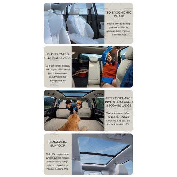 29 DEDICATEDSTORAGE SPACES 29 in-car storage Spaces.including exclusive mobilephone storage areaexclusive umbrellastorage area, etc PANORAMICSUNROOF 87011364mm panoramicsunroof. sunroof increasedryness sealing design.isolation outside the carnoise at the same time 3