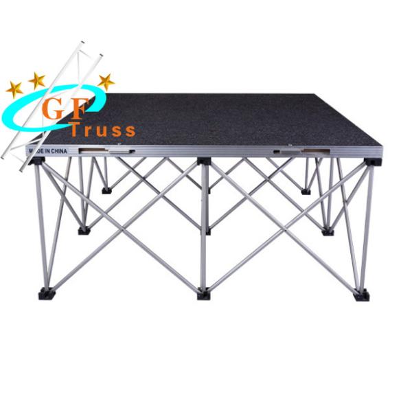 Movable Easy Install Foldable Assembly Portable Steel Truss Design Black Stage