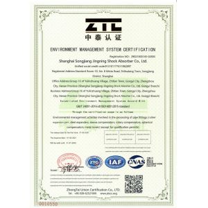 Shanghai Songjiang Jingning Shock Absorber Co.,Ltd. Certifications