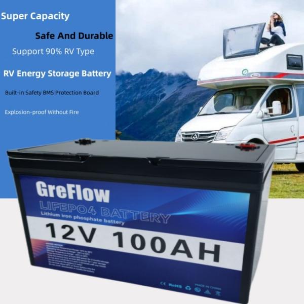 12v 100ah Lifepo4 Battery Pack Deep Cycle Lithium Battery Replace Lead Acid
