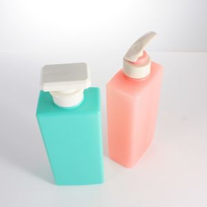 Pink 500ml Cuboid Shape Shampoo Pump Dispenser Bottle